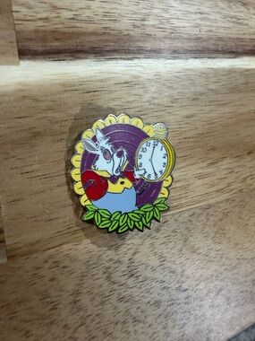 Disney Parks White Rabbit Enamel Pin